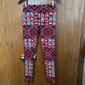 LuLaRoe One Size Geometric Print Leggings